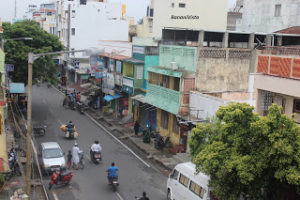 A still of the city from the terrace of my home stay